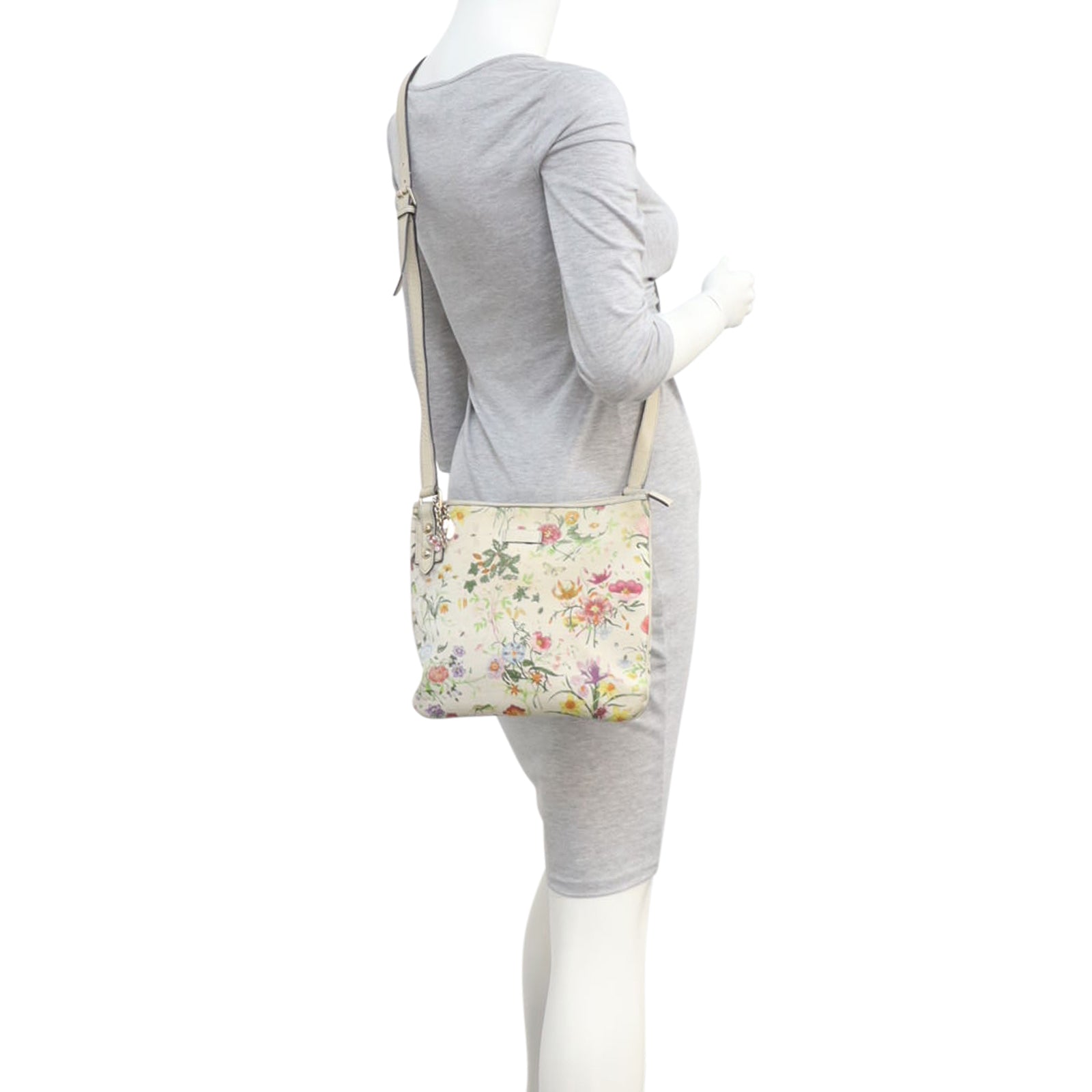 Gucci Flora Canvas Small Messenger Bag
