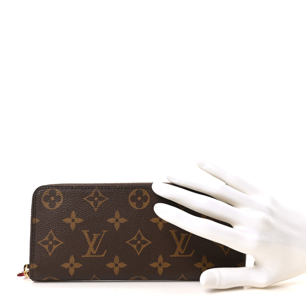 Monogram Clemence Wallet Fuchsia