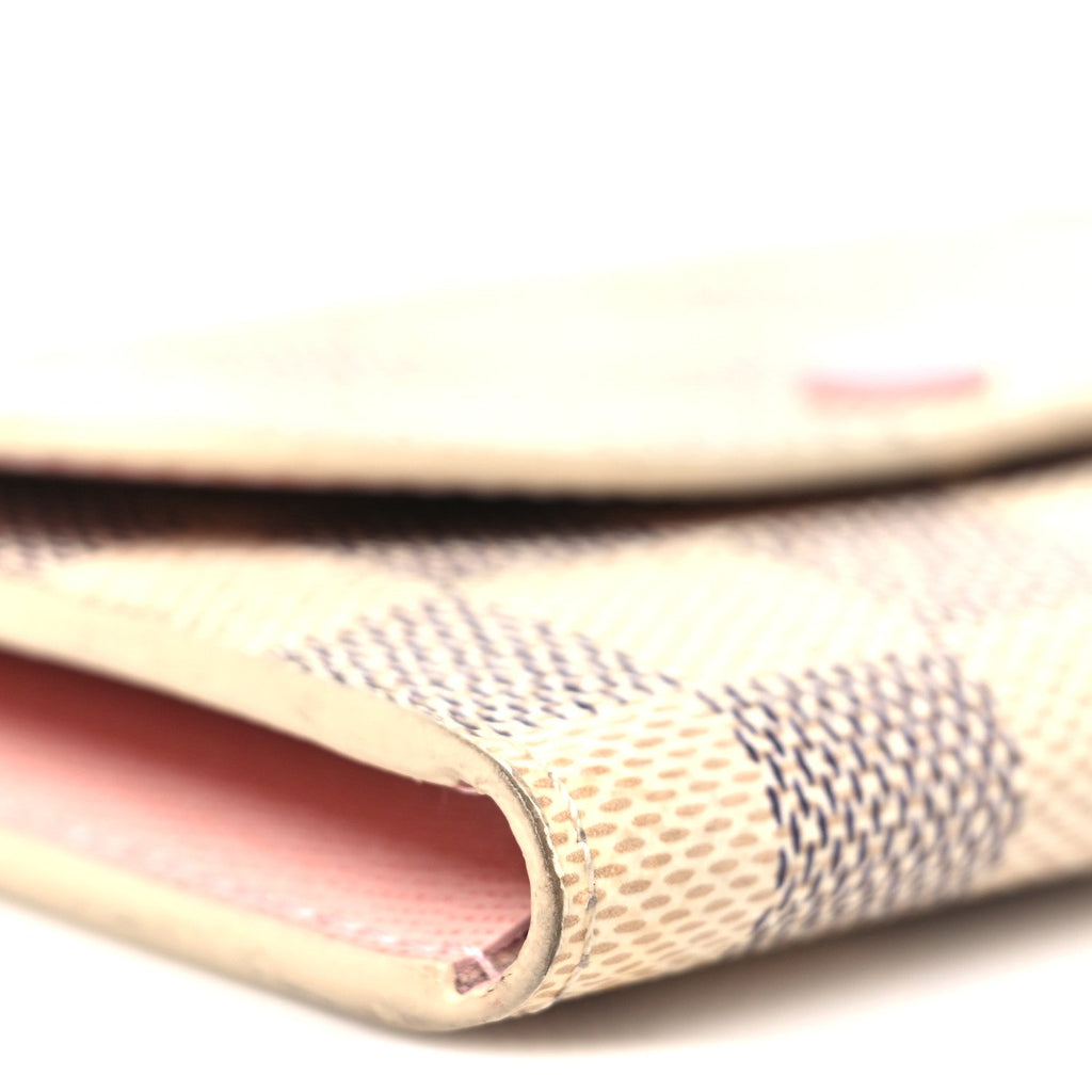 Damier Azur Rosalie Coin Purse Rose Ballerine