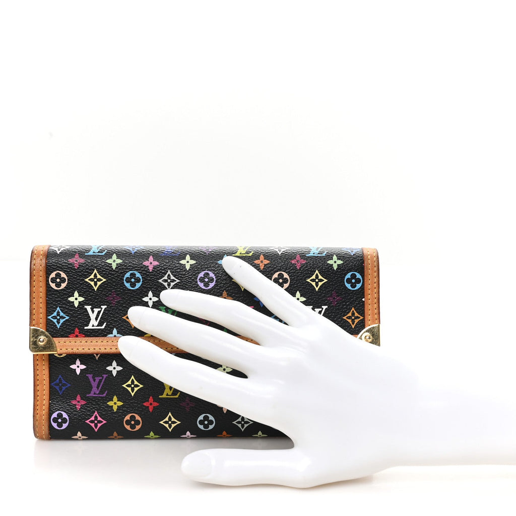 Monogram Multicolor Porte Tresor International Wallet Black