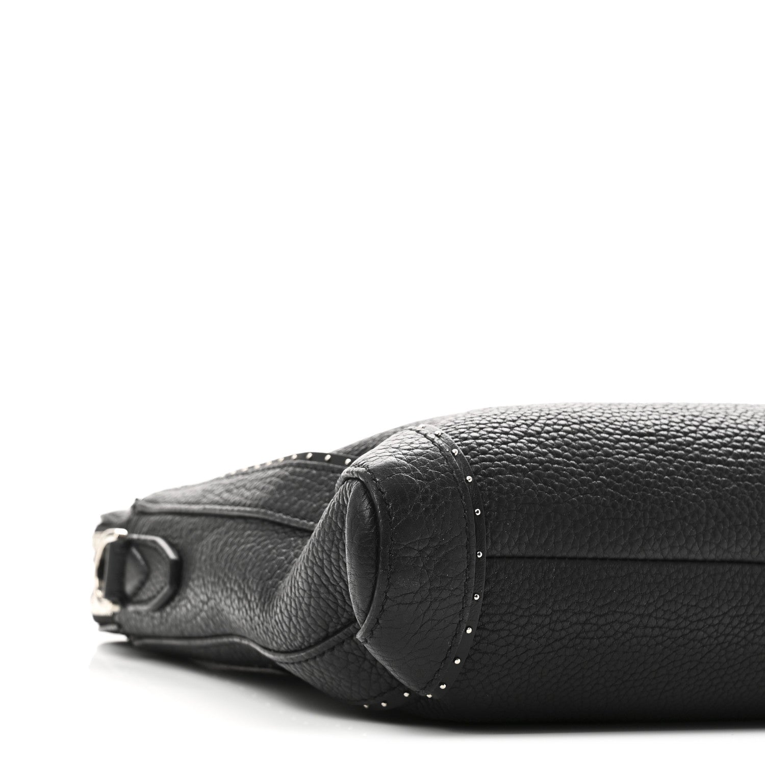 Calfskin Studded Firenze Briefcase Black