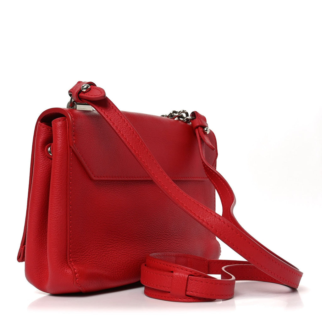 Calfskin Lockme II Chain Bag BB Rubis