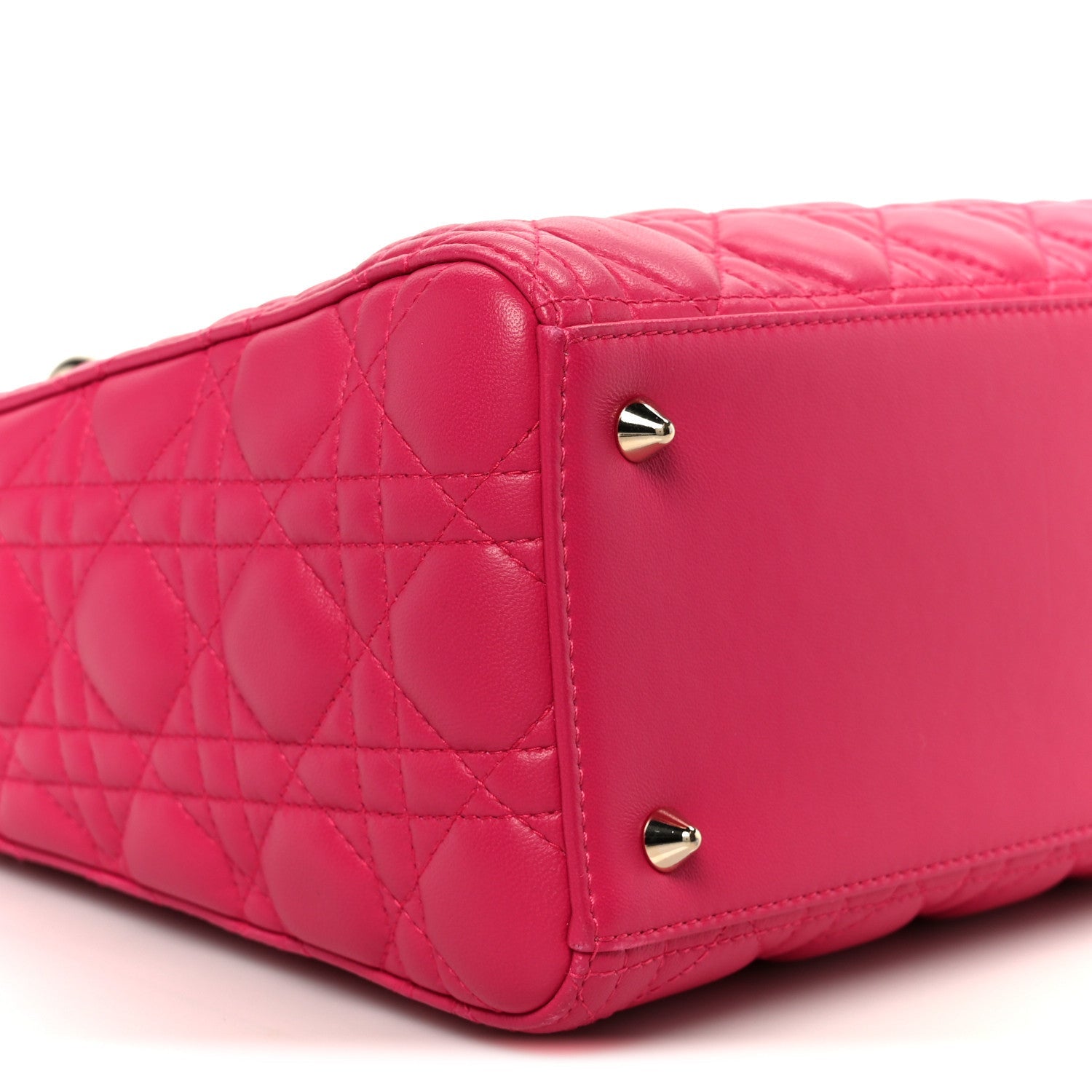 Lambskin Cannage Medium Lady Dior Pink