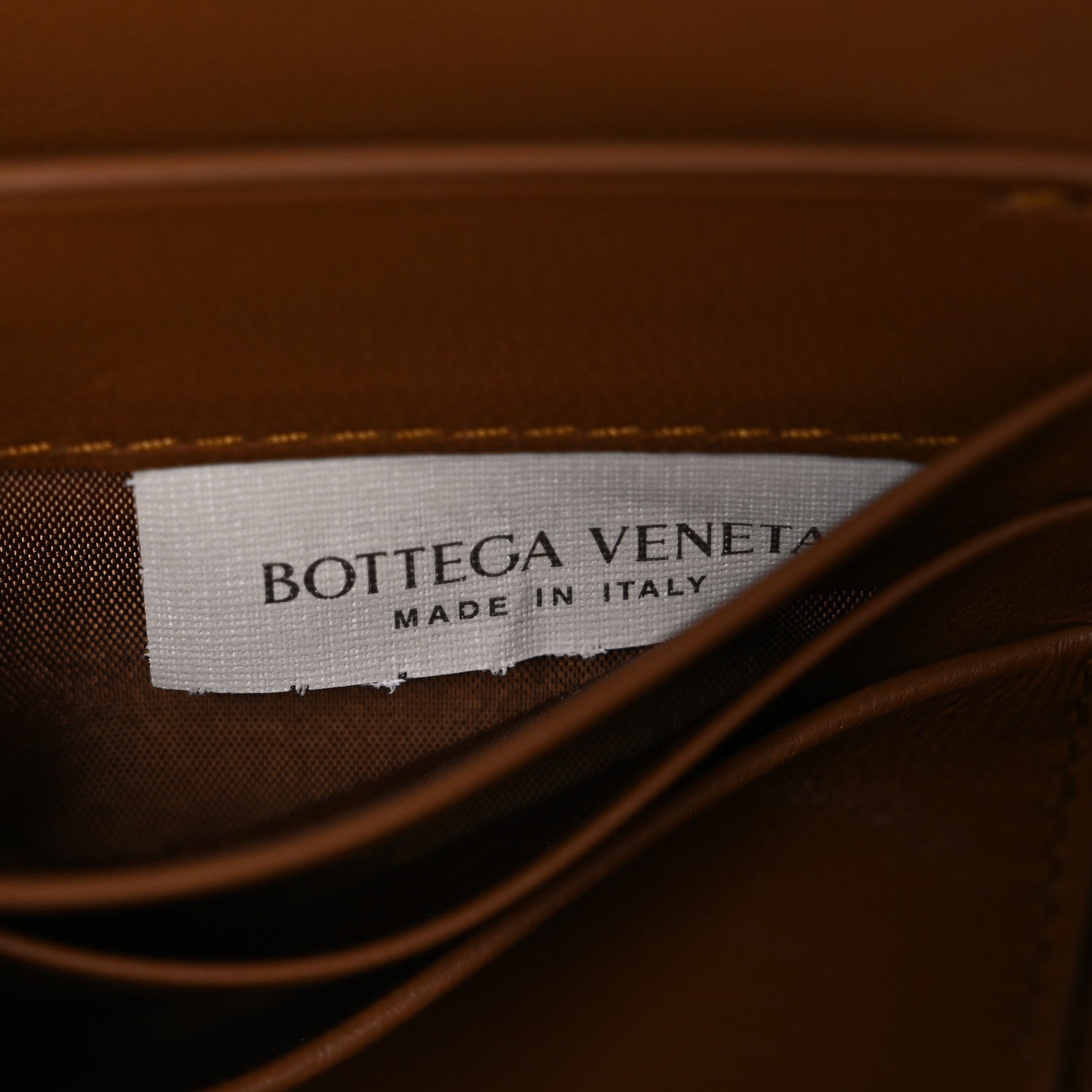Suede Intrecciato Long Andiamo Top Handle Clutch Amber