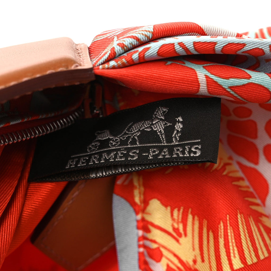 Silk Balusoie Vache Hunter La Promenade du Matin Bandana Bag Orange Poppy Fauve