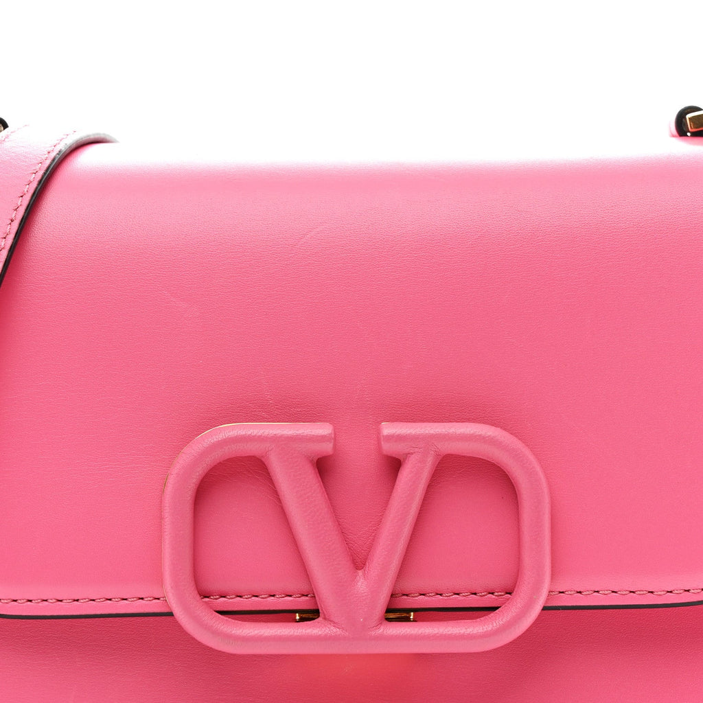 Smooth Calfskin Small VSling Shoulder Bag Pink