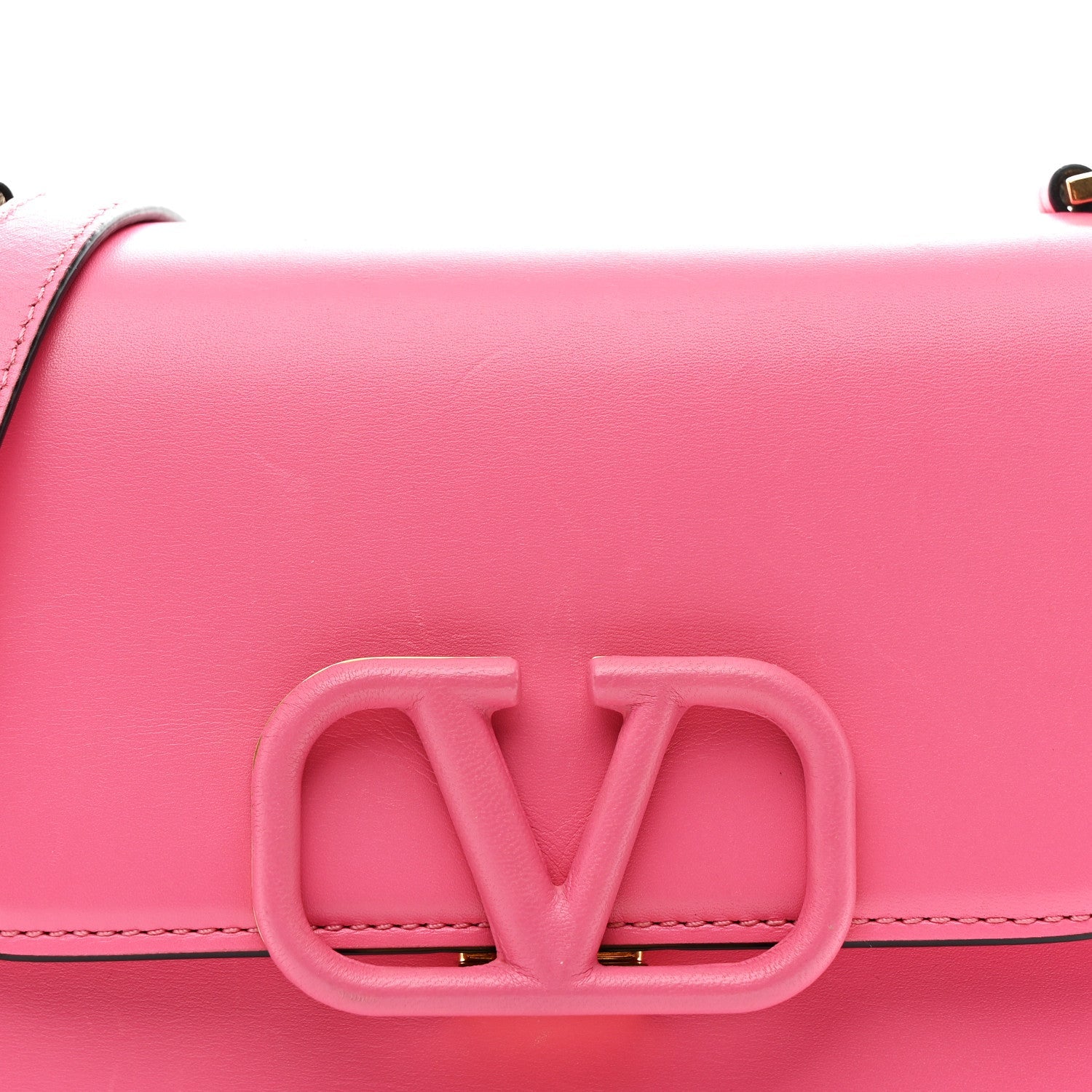 Smooth Calfskin Small VSling Shoulder Bag Pink