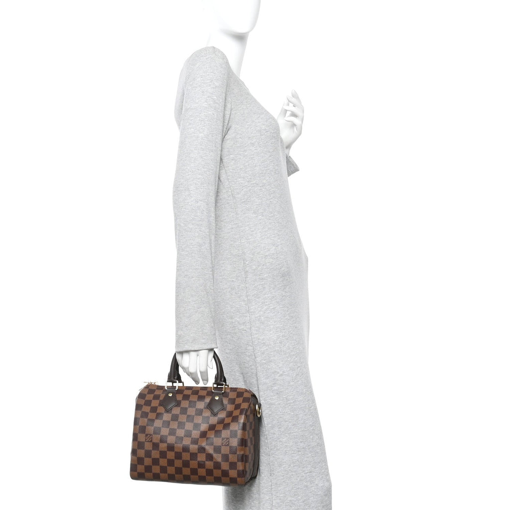 Damier Ebene Speedy Bandouliere 25