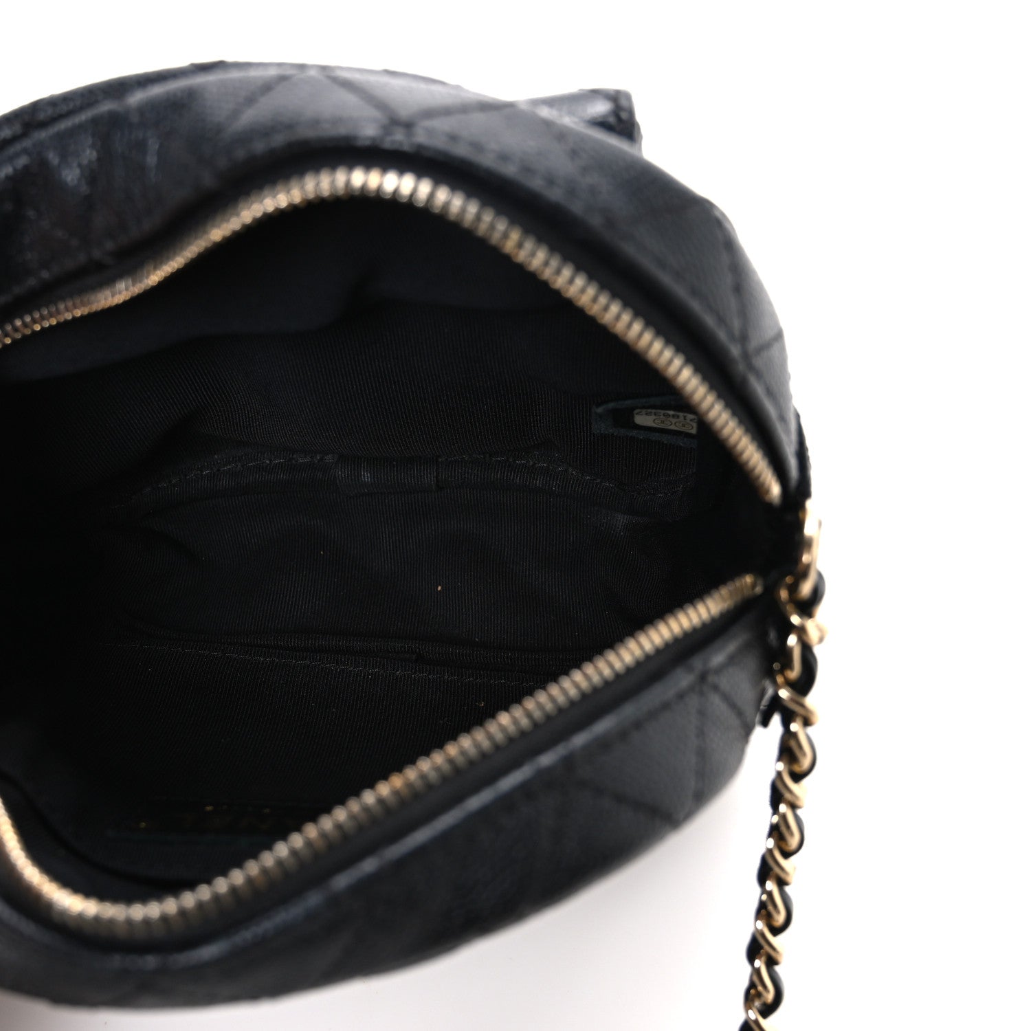 Caviar Quilted CC Day Camera Case Black