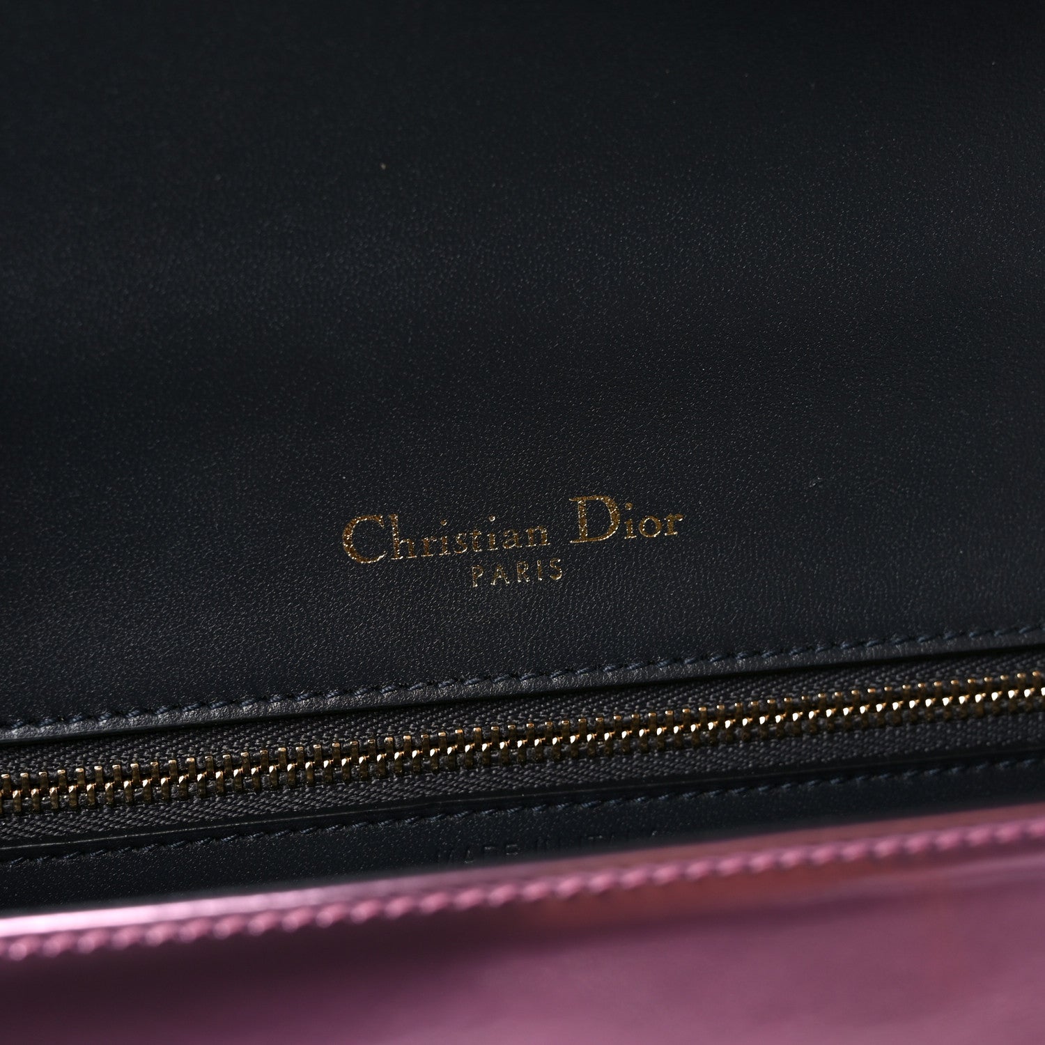Metallic Patent Micro-Cannage Medium Diorama Flap Bag Pink