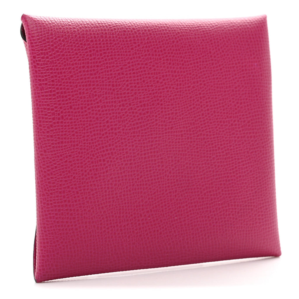 Madame Calfskin Bastia Coin Purse Rose Pourpre