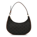 Triomphe Canvas Calfskin Ava Shoulder Bag Tan
