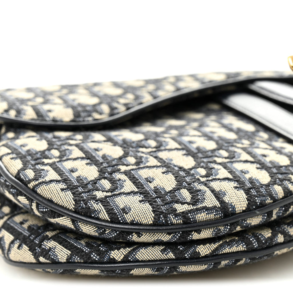 Oblique Saddle Bag Blue