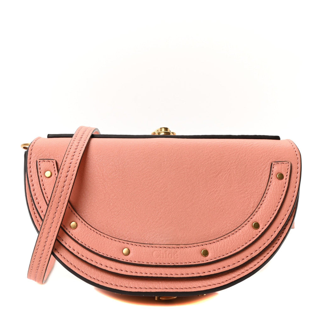 Calfskin Small Nile Bracelet Minaudiere Bag Ideal Blush