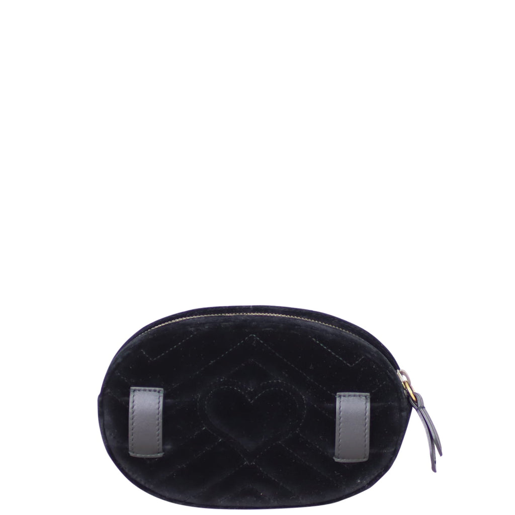 Gucci GG Marmont Matelasse Velvet Belt Bag