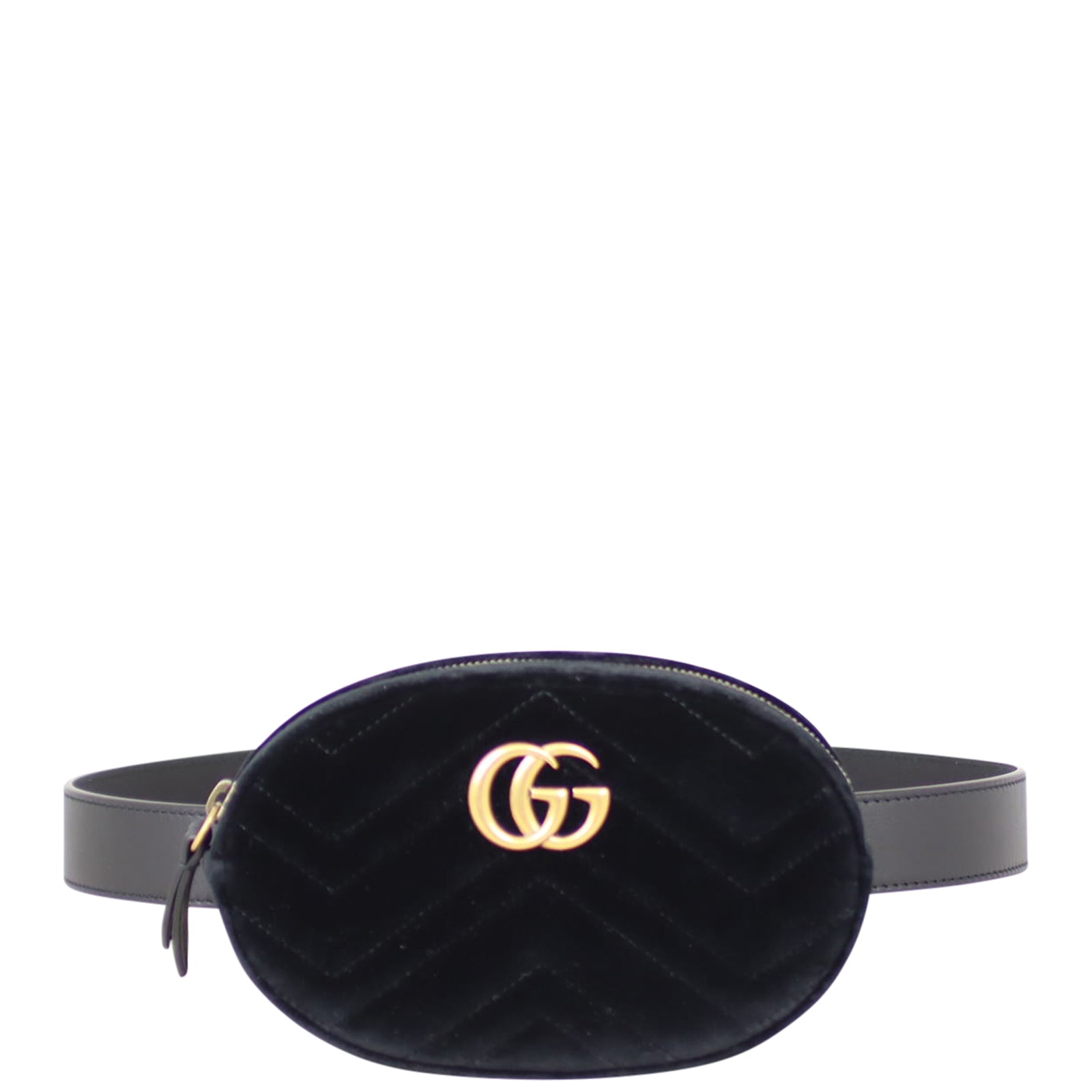 Gucci GG Marmont Matelasse Velvet Belt Bag