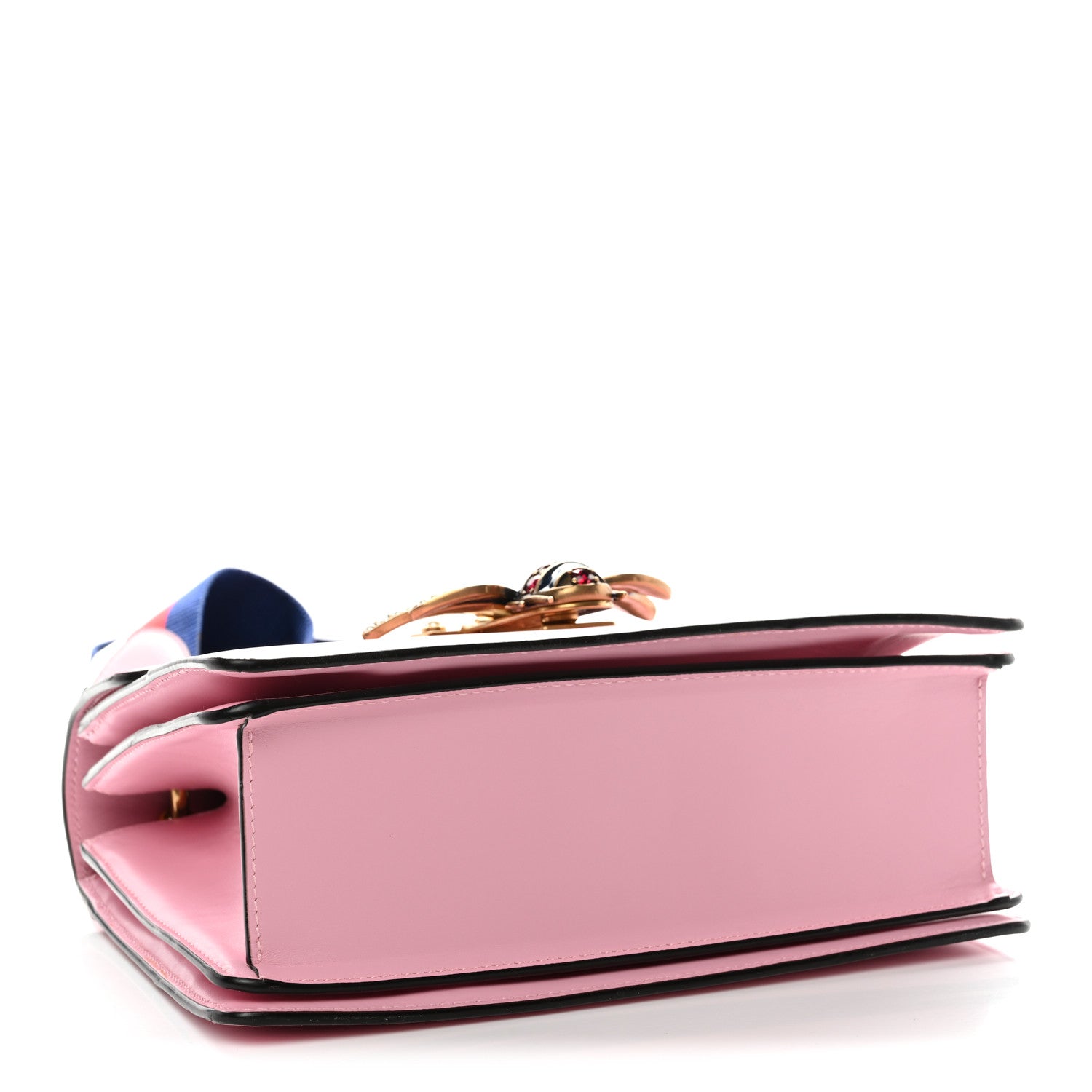 Calfskin Sylvie Web Small Queen Margaret Top Handle Bag Sugar Pink
