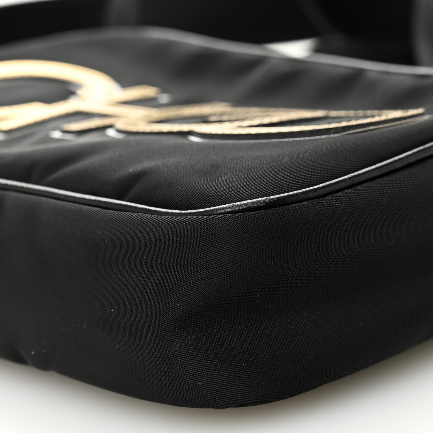 Nylon Lorelle Logo Camera Bag Black