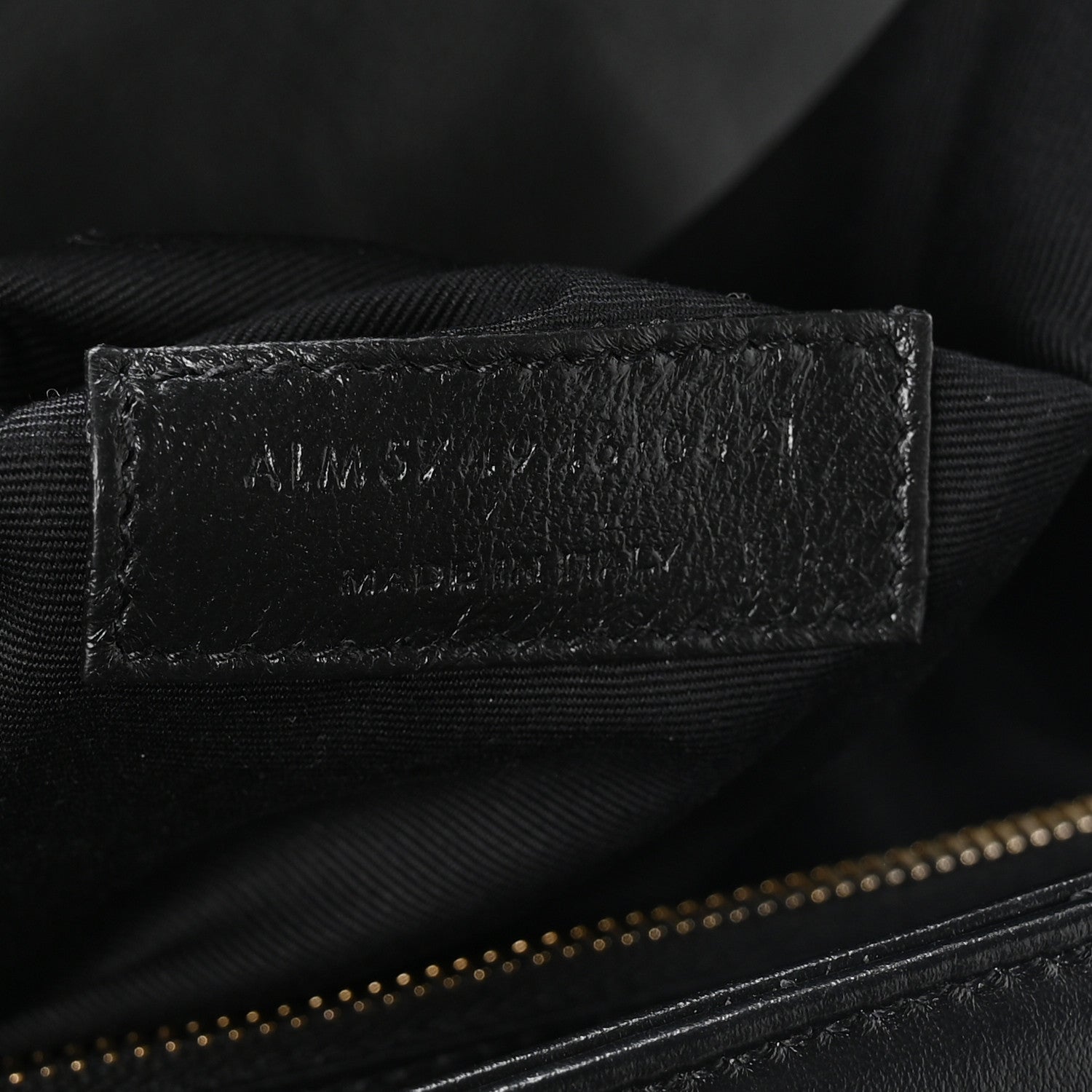 Calfskin Y Quilted Monogram Medium Loulou Chain Satchel Black