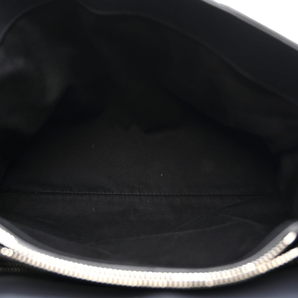 Calfskin Y Quilted Monogram Medium Loulou Chain Satchel Storm