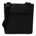 GG Monogram Messenger Crossbody Bag Black