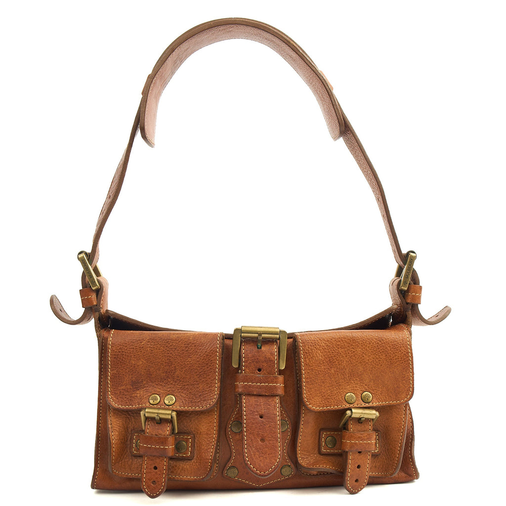 Mulberry Shoulder Bag Blenheim in Oak, Calfskin Leather