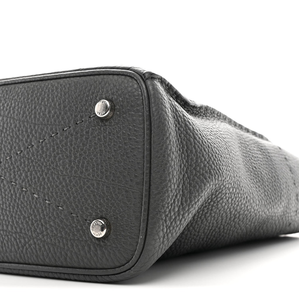 Cuoio Romano Selleria Small Anna Bucket Bag Asfalto