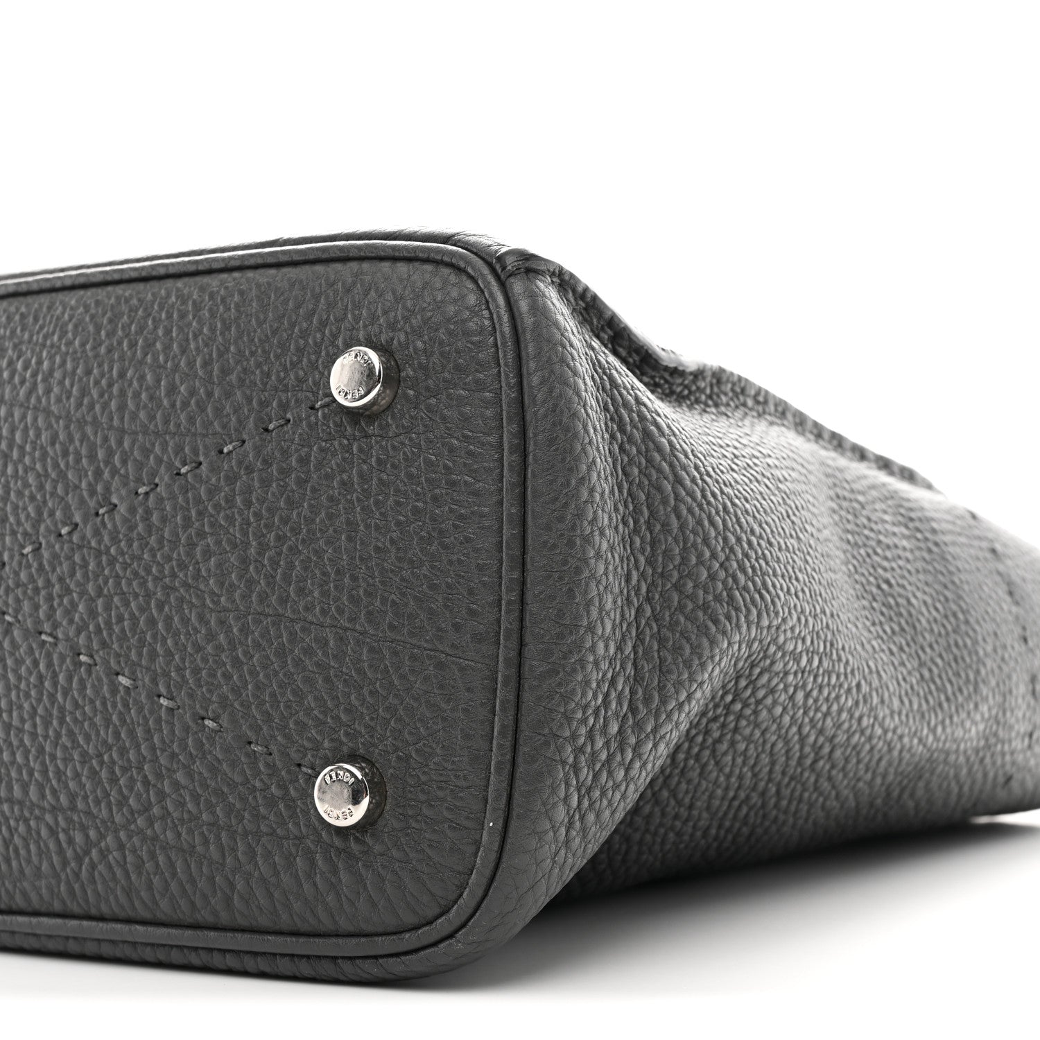 Cuoio Romano Selleria Small Anna Bucket Bag Asfalto