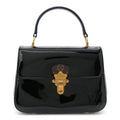 Patent Calfskin Monogram Cherrywood PM Black