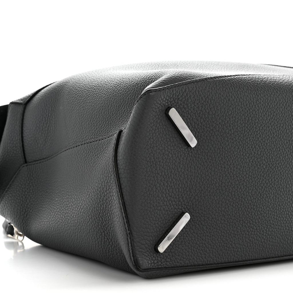 Grained Calfskin Large Puzzle Edge Bag Anthracite