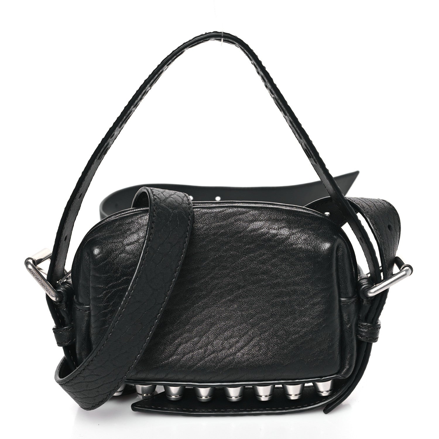 Primal Lambskin Mini Ricco Shoulder Bag Black