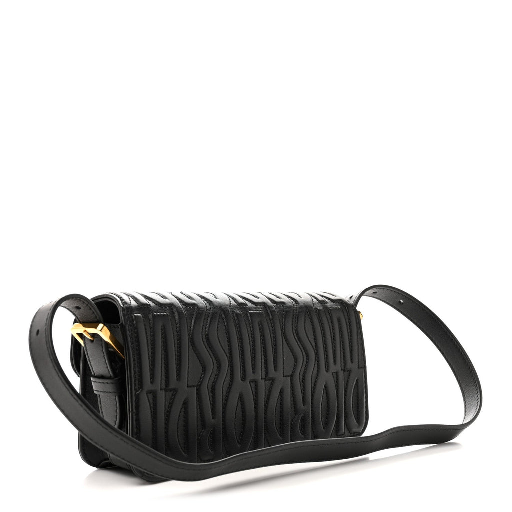 Calfskin Quilted All Over Miss Dior Flap Black