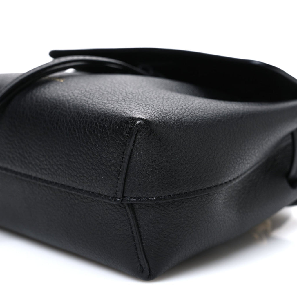 Calfskin Mini Lady Bag Black Flamma