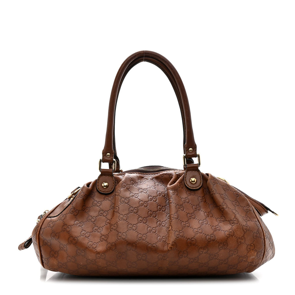 Guccissima Medium Sukey Tote Brown