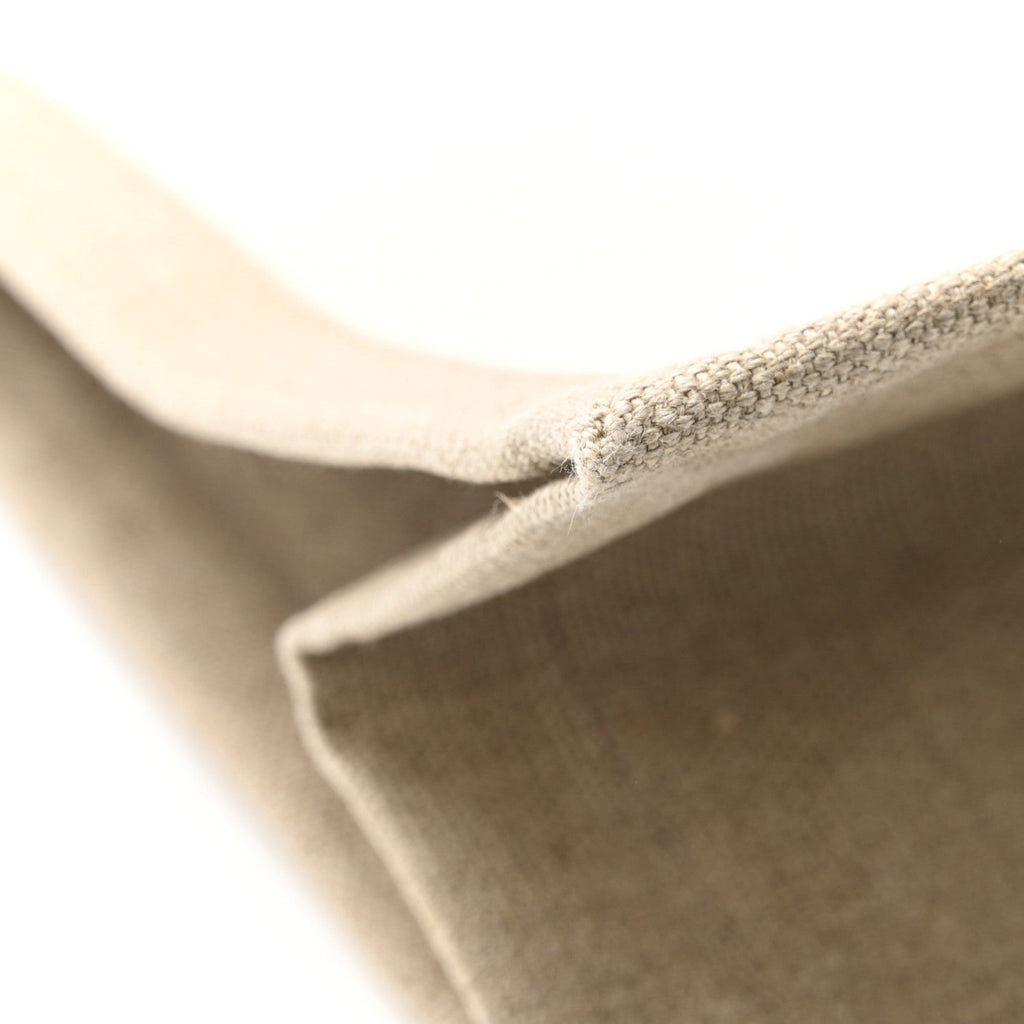 Linen Calfskin Rive Gauche Tote Greggio Natural