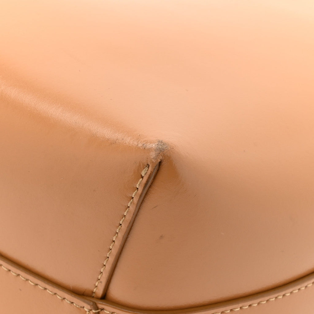 Polished Calfskin Small Soft Candy Shoulder Bag Caramel
