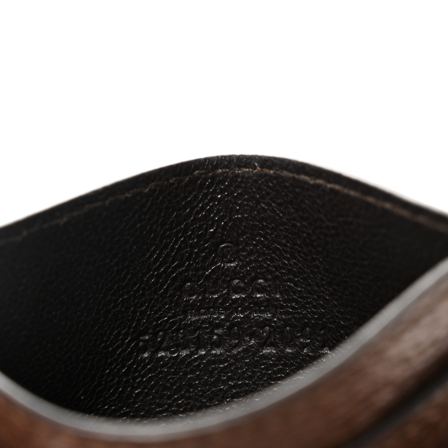 GG Supreme Monogram Ophidia  Holder Brown