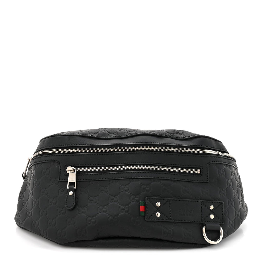 Guccissima Web Belt Bag Black