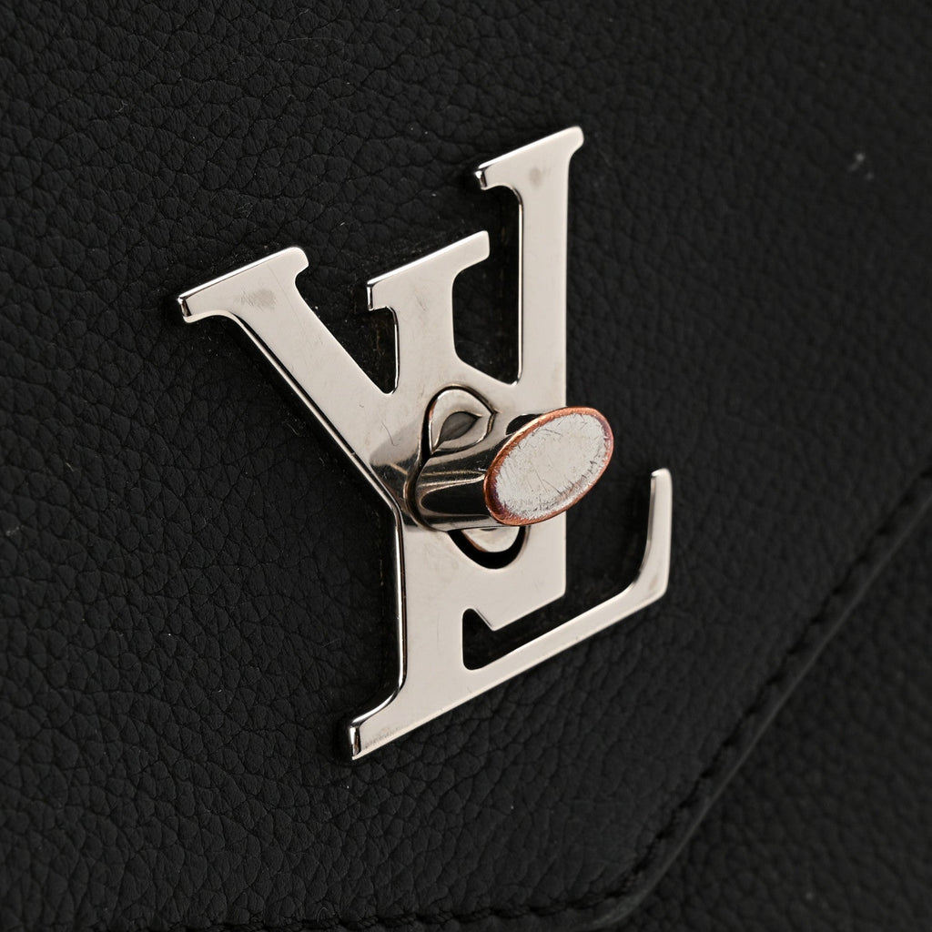 Soft Calfskin My Lockme Top Handle Black