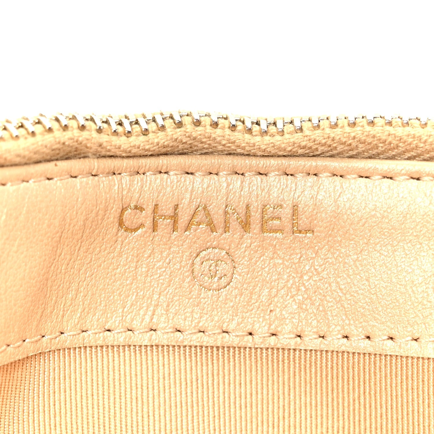 Metallic Caviar Quilted Small Clutch With Chain Gold