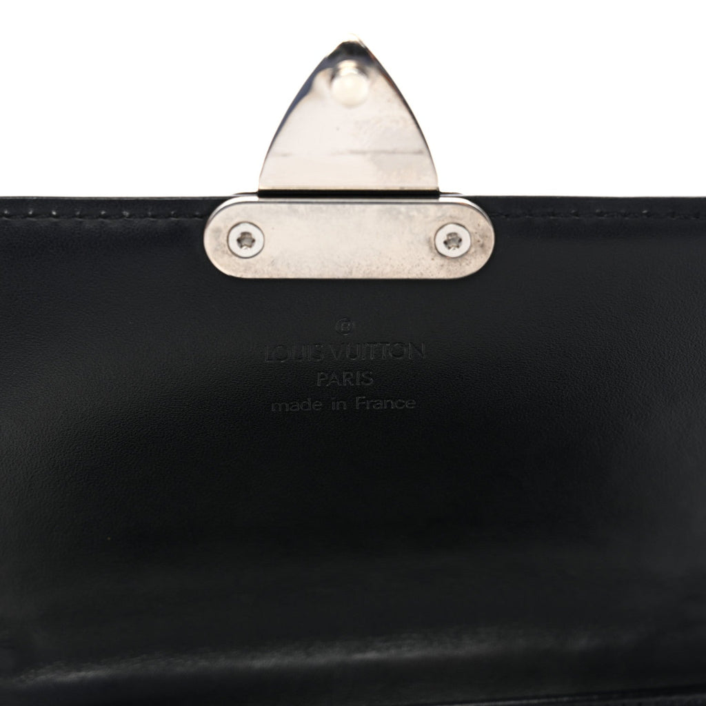 Vernis Glace Anouchka PM Wallet Black