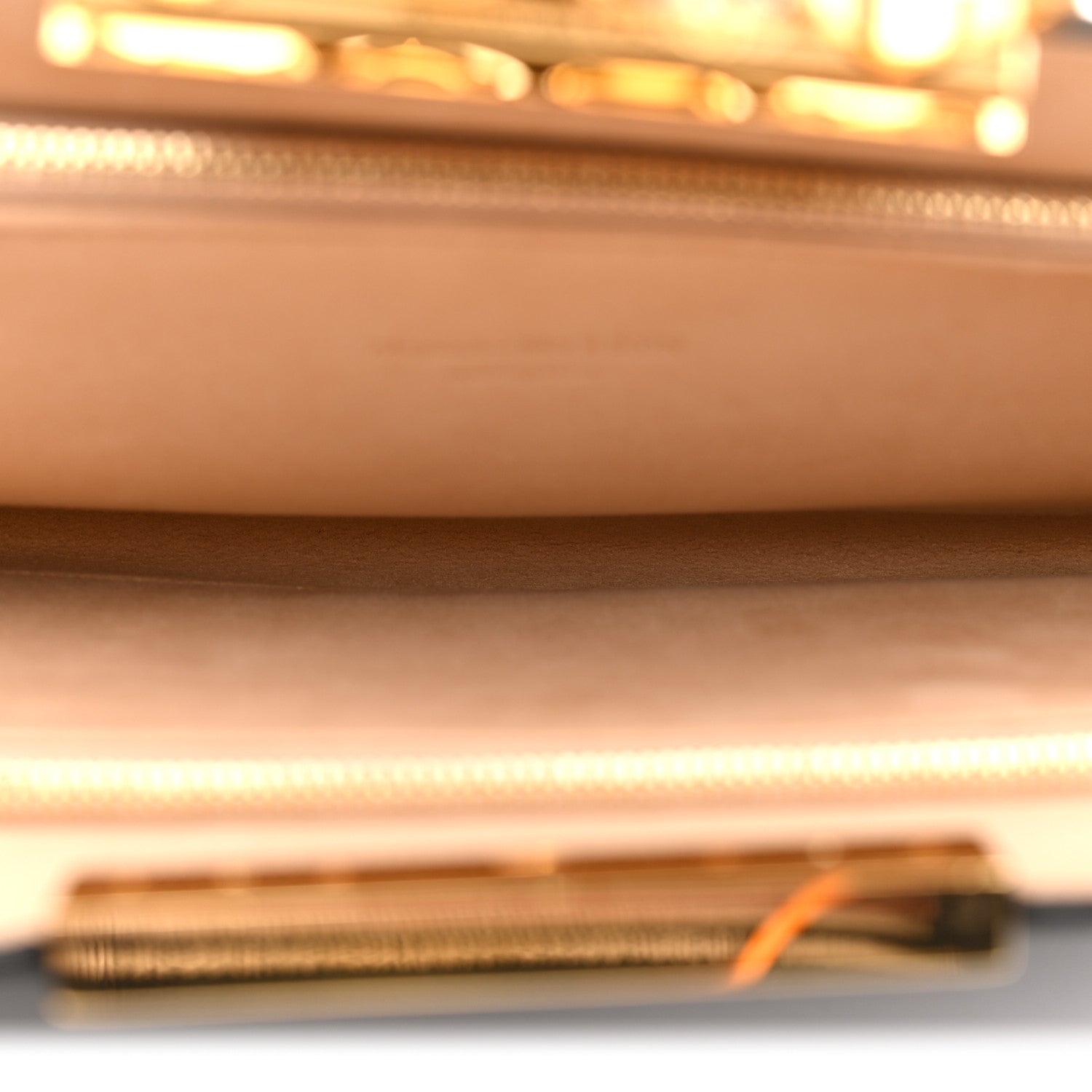 Calfskin Crocodile Embossed Knuckle Flat Clutch Black Gold