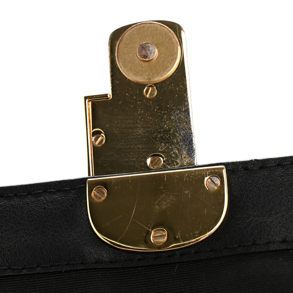 Calfskin The J Marc Shoulder Bag Black