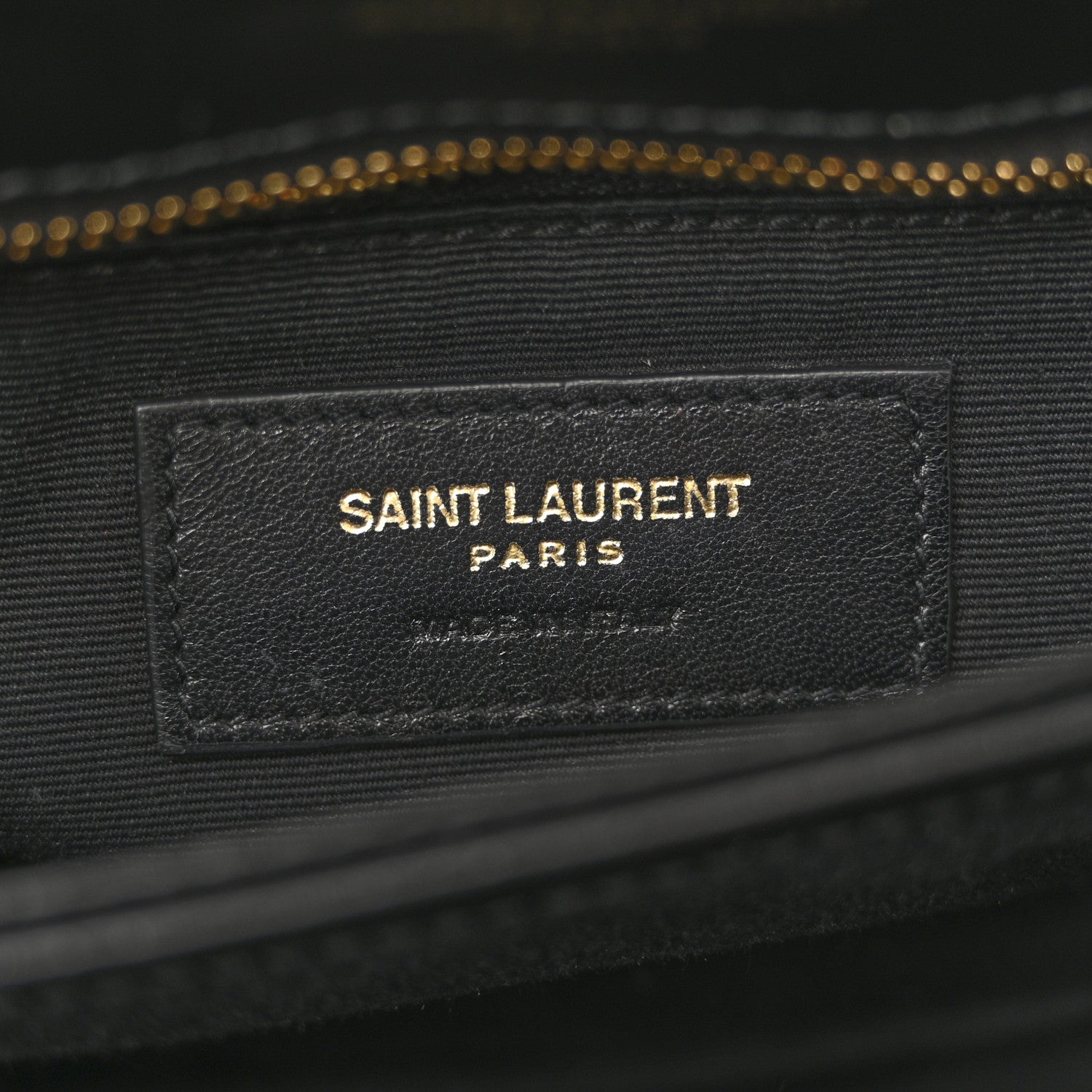 Calfskin Y Quilted Monogram Toy Loulou Crossbody Bag Black