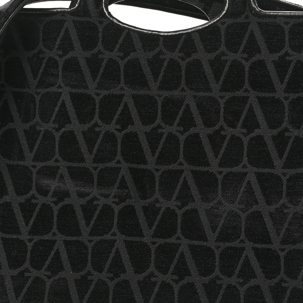 Toile Iconographe Goatskin Le Troisieme Shopping Bag Black