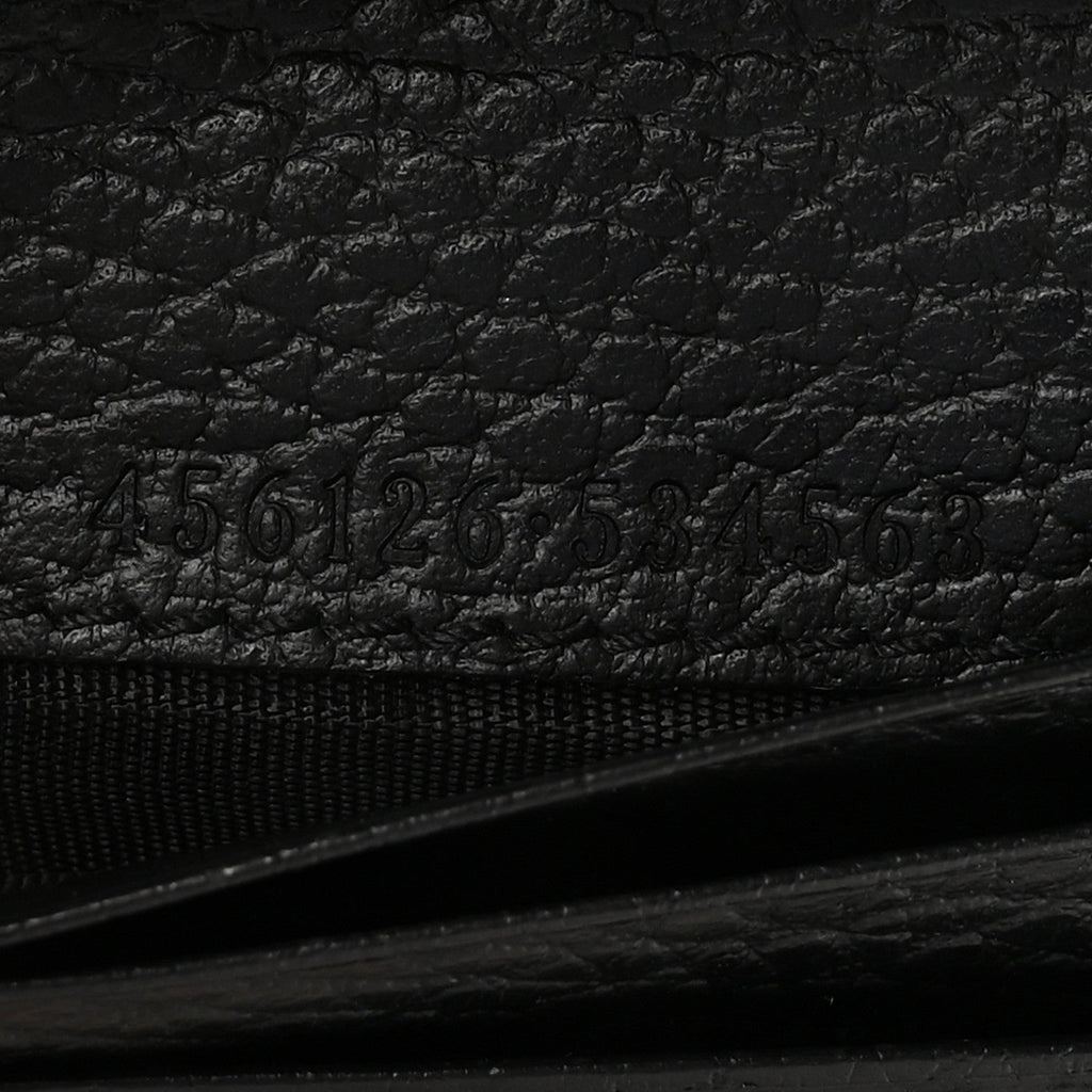 Pebbled Calfskin GG Marmont  Case Black