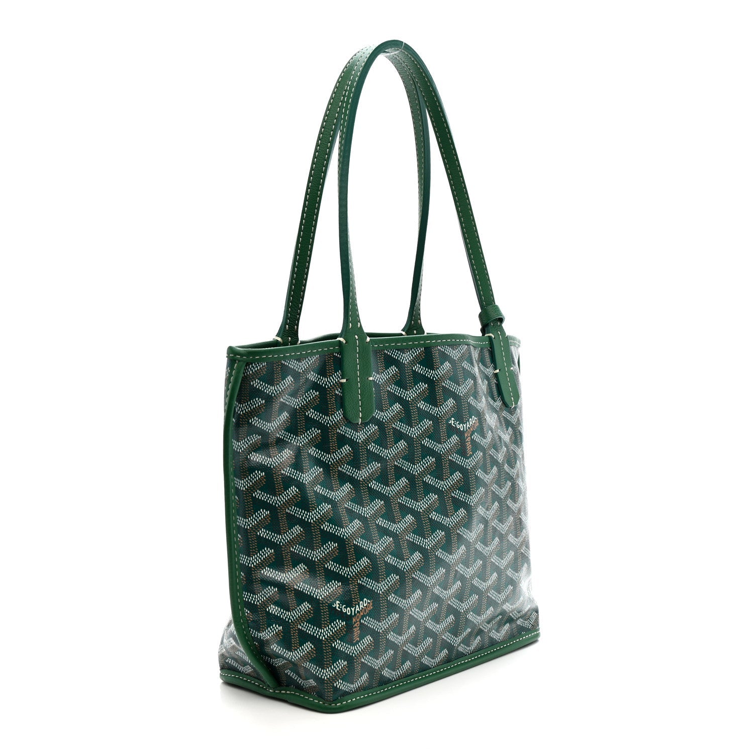 Goyardine Reversible Mini Anjou Green