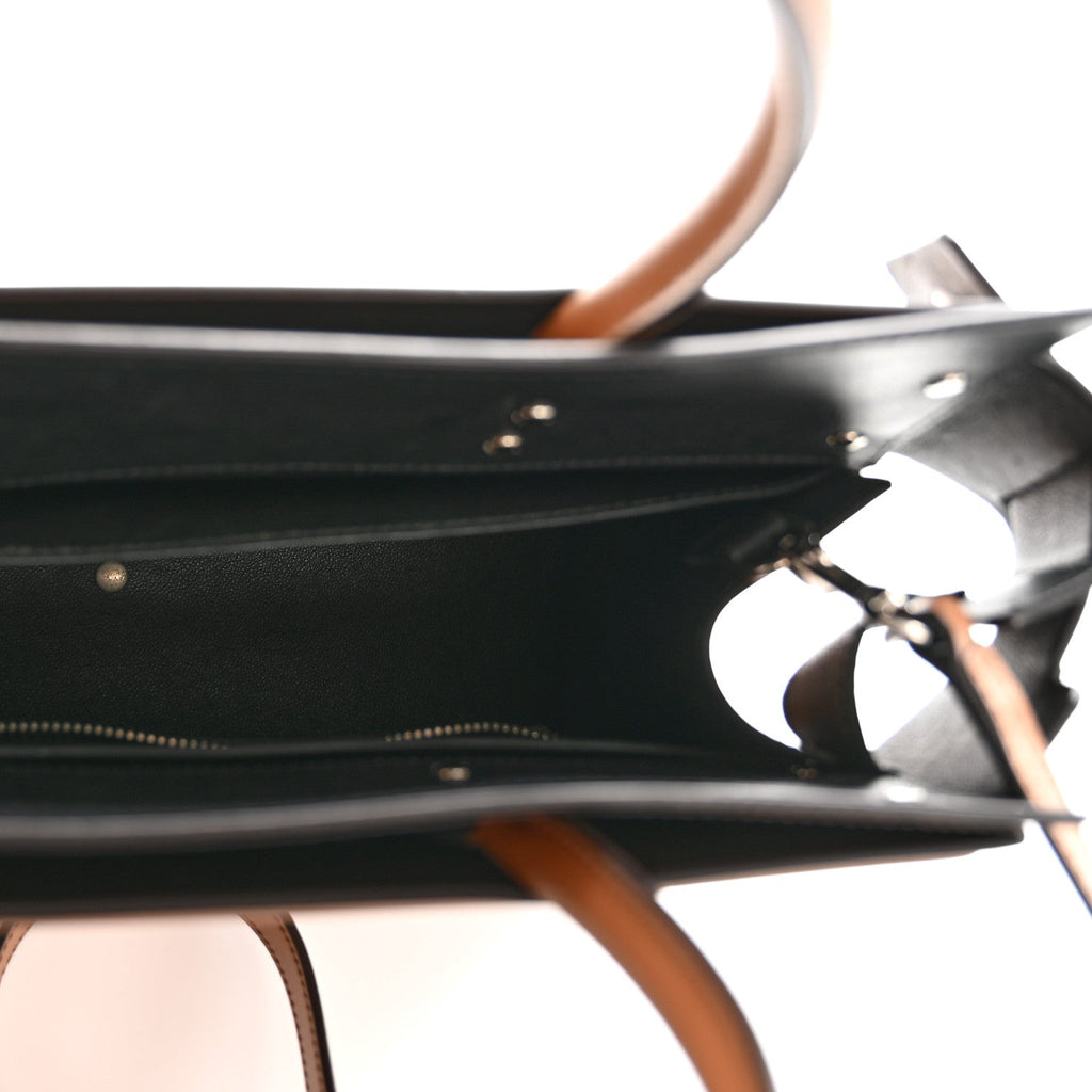 Smooth Calfskin Small Horizon Satchel Caramel
