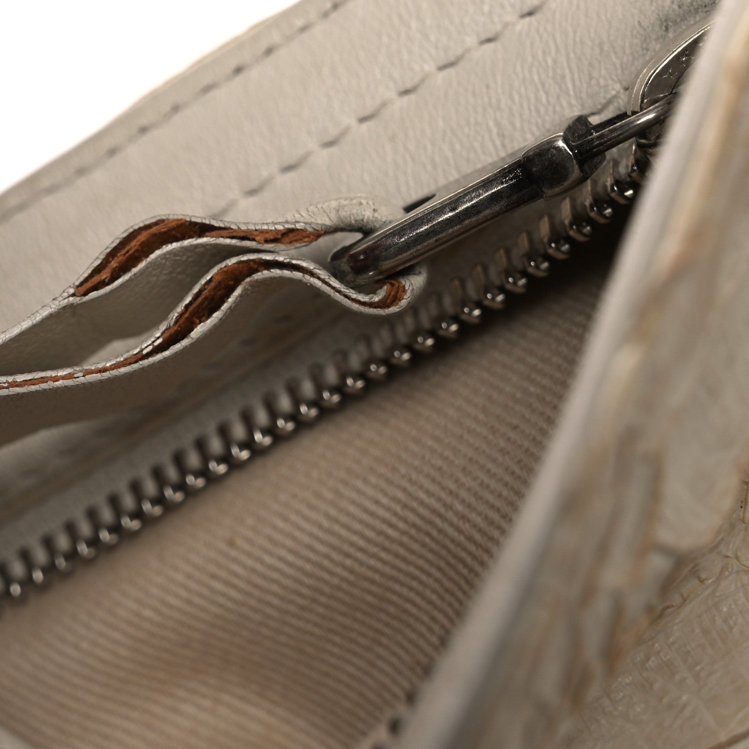 Snakeskin Silverado Mini Bag Ivory