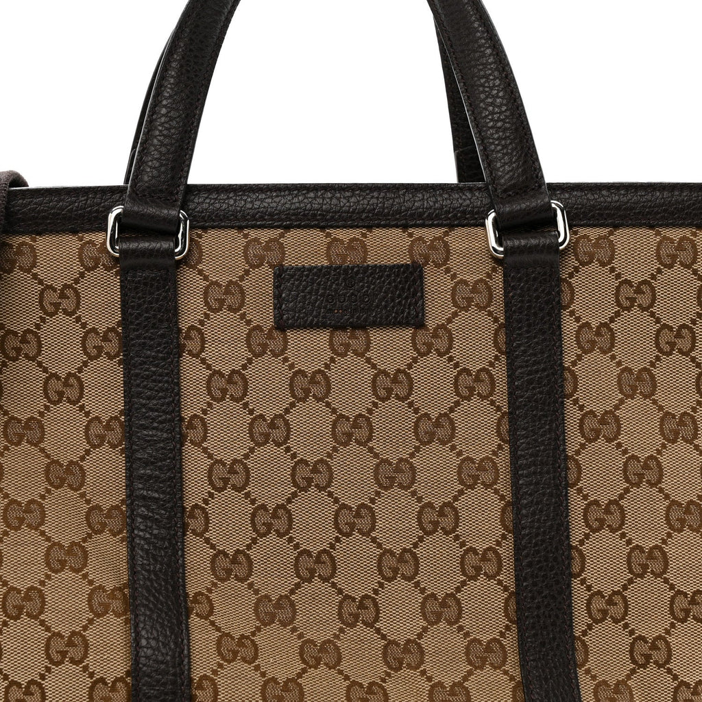 GG Monogram Large Joy Tote Bag Dark Brown
